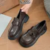 Sapatos Femininos Confortáveis de Couro Genuíno com Sola Ultra Macia 2026 Outono Novo Estilo College Sapatos JK Únicos Sapatos Mary Jane Mocassins