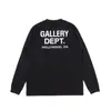 Gallery Dept Nova Clássica Estampa de Letras Marca de Moda de Rua Camiseta Casual Solta Tendência de Manga Longa para Homens e Mulheres