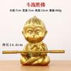 Pequenos ornamentos de rei macaco Enfeites de rei macaco de cobre Lutando contra o coração de Buda para Buda Decoração de mesa para casa e carro