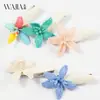 Wjia Primavera Verão Nova Moda Simples Presilha Lateral Flor Franja Presilha Cabelos Soltos Feminino Doce Alto Padrão Acessórios de Cabelo Presilha de Cabelo