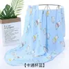 Manta de Muselina Fina Estampada de Algodón de Bambú Envoltura para Bebé Paño de Envoltura Individual Manta para Aire Acondicionado Suministros para Recién Nacidos