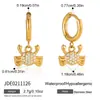 Collar de Acero de Titanio Jieding Lujo Ligero Nicho Joyería Oceánica Set de Aretes de Acero Inoxidable Accesorios Estilo Vacaciones Pulsera Apilamiento