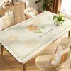 Mantel individual de cuero para mesa de comedor, impermeable, a prueba de aceite, resistente al calor, lavable, de lujo ligero, tacto de alta gama, mantel individual rectangular termoaislante para mesa de centro en la sala de estar