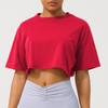 Primavera e Verão Dança Corrida Esportes manga curta Yoga Roupas Femininas Casual All-match Fitness Top Loose Sports T-shirt Mulheres