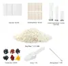 Suministros para hacer velas de cera de soja Herramientas para manualidades de velas DIY Cera de soja en chips Tinte para velas Núcleo de algodón para velas
