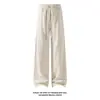 Otoño 2026 Nuevo Estilo Base Blanca Pierna Recta Patrón Espiga Pantalones Largos M-5XL HK261145-P30