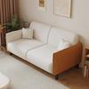 Sofá de Cuero Resistente a Arañazos de Gato 2025 para Sala de Estar, Apartamento de Alquiler, Sofá de Arte en Cuero para Dormitorio, Dos Plazas, Impermeable, Resistente al Desgaste, Personalización Transfronteriza