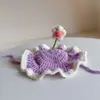 Conjunto de Chapéu Floral de Primavera e Bavete para Animais de Estimação - Gatos, Cachorros, Sapos e Abelhas - Adereços de Cabeça, Acessórios para a Cabeça, Bavetes para Saliva e Bavetes