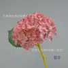 Pintura a óleo hortênsia ramo único tamanho pequeno 63 pétalas simulação hortênsia europeia flor artificial flor de casamento parede de flores arranjo de flores de estrada