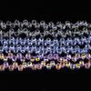 Agujero Horizontal Cristal de Fresa Vidrio Cuentas Sueltas Cadena de Cuentas Pulsera Collar Material Hecho a Mano DIY Cuentas Redondas de Vidrio Colorido Accesorios