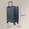 Maleta Gruesa de Negocios 20 pulgadas Estuche con Ruedas de Apertura Frontal Rueda Universal Caja con Contraseña Silenciosa Estuche de Cabina con Apertura Frontal