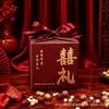 2026 Nova Nossa Família Tem Doce Caixa de Alegria Estilo Chinês Casamento Noivado Lembrança Quadrada de Alto Padrão Caixa Vazia Atacado