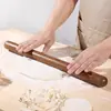 Rodillo de sándalo rojo macizo para uso doméstico, palo amasador de cabeza redonda, rodillo para masa de dumplings, herramienta para hornear y repostería en general