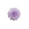 Flor de tela de perla de 5 pétalos, exquisita moda tridimensional, accesorios de habitación en blanco y negro, pegatinas de tela, bolsos de ropa, accesorios para el cabello