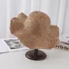 Sombrero de Sol de Paja de Ala Ancha Estilo Nuevo 2026 para Mujer, Sombrero de Playa con Protección Solar de Verano, Sombrero de Pescador de Ala Ancha Versátil Estilo Coreano para Viaje