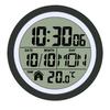 Reloj de baño redondo nuevo marca de explosivos transfronterizos, reloj de cocina, sin perforaciones, autocebante, pantalla digital LCD HD, reloj de pared