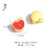 Itens Decorativos de Frutas de Verão Banhados a Ouro Pulseira Fio Contas Prendedor de Cabelo DIY Acessórios para Joias Perfurados Contas para Atacado