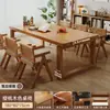 Escritorio Largo Grande de Madera Maciza para Uso en Casa, Escritorio de Estudio, Escritorio de Oficina, Mesa de Comedor Mobien
