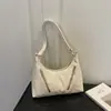 Bolso de Hombro Grande de Color Sólido Retro para Mujer, Nuevo Modelo 2026, de Alto Valor, Gran Capacidad, Superficie Suave, Casual, Simple, Forma de Dumpling