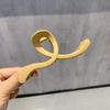 Pinza para el cabello con ondas esmeriladas para mujer, nueva pinza para el cabello Sense de alta gama 2024, grande, elegante, con clip de tiburón para la parte posterior de la cabeza.
