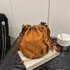 Bolsa de ombro com cordão e design de nicho estilo japonês 2025, bolsa transversal de nylon para esportes ao ar livre e lazer, da Coreia do Sul
