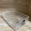 Caixa Transparente com Fechadura, Caixa Display Acrílica com Tampa Articulada, Controle de Acesso, Reconhecimento Facial, Frequência, Capa Protetora à Prova d'Água, Termostato