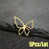 5G/Pacote Borboleta DIY Acessórios para Joias Pingente Aço Inoxidável Recorte Charme Colar Pulseira Brinco Acessórios Ornamento Pendente