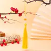 Novo Nó Chinês Estilo Chinês Pingente de Borla Tibetana Acessórios DIY para saia de rosto de cavalo, Cheongsam estilo chinês, Decoração pendente de borla Hanfu