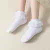 Calcetines para niña calcetines de encaje para niños primavera y otoño verano calcetines delgados blancos de baile para niña algodón puro bebé calcetines de princesa niños