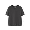 Ropa para Hombre Jie Zhan Camiseta Raglán de Algodón Puro Pesado Estilo Americano, Nuevo Modelo de Verano con Dobladillo Dividido, Camiseta Top Vintage de Manga Corta.