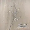 Flores Artificiais Prateadas, Folhas de Eucalipto, Folhas de Leque Prateadas, Enfeites para Decoração de Sala de Estar em Casa, Adereços para Arranjo de Flores de Casamento em Hotel