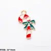 Colgante de Aleación Esmaltada Navideño Colgante de Gota Papá Noel Muñeco de Nieve Reno Colgante de Dibujos Animados Accesorios para Joyería DIY Pulsera Al Por Mayor