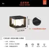 Lámpara de Pilar para Puerta de Patio, Lámpara de Cabeza de Pilar Alimentada por Energía Solar, Lámpara de Pilar Decorativa Eléctrica Impermeable para Valla de Villa en Exteriores