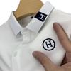 Camiseta de manga corta de verano para hombre, camisa polo bordada de talla grande, color liso, moderna, de comercio exterior