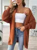 Suéter para Mujer 2026 Otoño/Invierno Nuevo Moda Femenina Europea y Americana Transfronteriza Suéter Cardigan Abrigo Holgado Simple Elegante