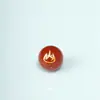 Ágata natural roja, amarilla, verde, estampado de oro a doble cara, cinco elementos, cuentas sueltas, oro, madera, agua, fuego, tierra, cuentas redondas para pulseras de cuentas DIY, en stock