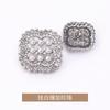 Botones Cuadrados de Perla y Diamante, Botones Metálicos, Botones para Camisa, Botones para Tejido de Suéter, Botones, Botones Jin Da