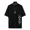 Camiseta de Manga Corta para Hombre Verano Cuello Redondo Holgada Media Manga Ropa Superior Estilo Coreano Camiseta Base Casual Transpirable para Adolescentes y Estudiantes