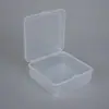 Caja Cuadrada Transparente de Plástico PP de 3 cm de Alto y 9.5 cm Caja para Empaque de Accesorios Digitales Caja de Almacenamiento para Juguetes Piezas de Lego Caja de Almacenamiento para Ferretería