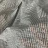 Spandex Xadrez Quadrado Listras Horizontais Dourado e Prateado Nylon Nylon Elástico Textura de Roupa Côncava e Convexa Tecido Liso