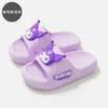Sandalias para Niña Hello Kitty 3D Auténticas EVA de Alta Elasticidad Suela Gruesa Antideslizantes para Baño Suaves Zapatos para el Hogar