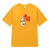 Camiseta de Manga Corta Holgada con Cuello Redondo para Hombre, Estilo Shawn Yue, Tendencia Verano, Marca, Soporta Impresión