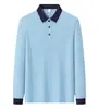 Camisas Polo de manga comprida para outono e inverno, masculinas e femininas, elásticas e respiráveis, para trabalho, personalizáveis com logo, uniformes de equipe, polos esportivos e casuais