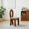 Silla con Llave de Sirena Estilo Francés, Silla de Comedor de Madera Maciza, Nueva Silla de Lujo para Uso Doméstico, Silla con Respaldo de Diseñador, Mesa y Sillas de Comedor Vintage