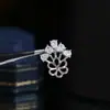Acessórios DIY base para pingente de pérola em prata de lei S925, base de pingente de prata requintada e elegante produto semiacabado 11-12mm