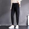 Calça de Moletom Imitação Caxemira Feminina Tendência Ins Outono e Inverno Estilo Coreano Forrada com Lã Solta com Efeito Emagrecedor Calça Casual