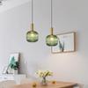 Estilo nórdico retrô Sala de jantar simples Sala de estar Criativo Cabeceira única Bar Café Quarto Lustre decorativo de vidro colorido