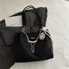 Bolsa Feminina Moda Transfronteiriça, Novo Estilo Primavera e Verão, Versátil para o Dia a Dia, Corrente de Pérola Texturizada, Grande Capacidade, Bolsa Tote de Ombro Casual