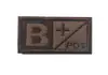 Patches Bordados para Uso Externo Tipo Sanguíneo A+ B+ AB+ O+ Patch com Velcro Mochila Insígnia Tática Patch de Tecido