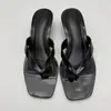 Chanclas de Gel de Nuevo Estilo para Mujer, Calzado de Verano para Exteriores, Sandalias de Tira de Cristal Versátiles y de Moda para la Playa, de Tacón Bajo